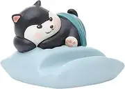 Cat Phone Holder, Cute Lazy Cat Cradle, Resin Automated Stand with Anti-Slip Base, Dependable Appearance Grip 2.75x2.36 Inches for Desk, Truck, Workplace & Home Decor