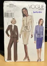 Vogue patterns 7810 Size 14-18 Sewing Pattern