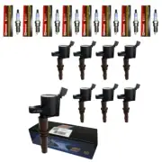 8 Motorcraft SP493 Spark Plugs + 8 Herko Brown Boot Coils For 2008 Ford F150 (for: Ford)