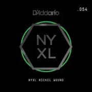D'Addario NYXL Nickel Wound Electric Guitar Single String, .054
