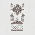 Simply Inked Designer Mandala Red Henna Temporary Tattoo, Size: 4.56 in x 8.4 in