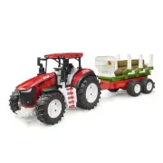 Bruder 1/16 Roadmax Tractor with Forwarding Trailer & 3 Logs 03453