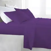 Double Size Purple 1000TC Egyptian Cotton Sheet Set