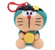 Sanrio I’m Doraemon Series Doraemon Plush 4" w/ Strap: Pineapple Bag Charm