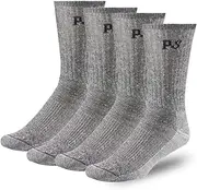 [People Socks] Men's Women's Merino wool crew socks 4 pairs 71% premium with Arch support Made in USA