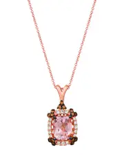 Le Vian 14K Rose Gold 2.68 ct. tw. Diamond & Morganite Pastels Pendant