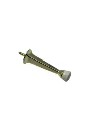 3 in. Length Heavy Weight Rigid Door Stop Baseboard Cast Polished brass 20 pack