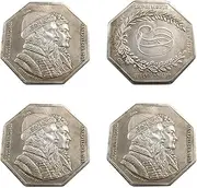 FAYZSOWSR 4PCS Hobo Coin Art Octagon Reproduction Coin EDC Coin U.S Silver Plated Antique Hobo Nickel Morgans Challenge Coin