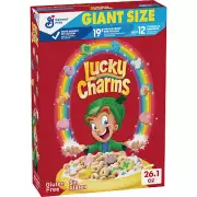 Lucky Charms Gluten Free Cereal with Marshmallows, Kids Breakfast Cereal, Made w