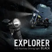 mini LED light spot beam black housing 22- 25mm diameter bar fits Suzuki Yamaha