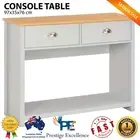 Hallway Console Table Furniture Entry Side Display Stand Storage Shelf 2 Drawers