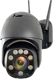 5MP HD 4G SIM Card Security IP Camera 1080P Outdoor WiFi PTZ CCTV Video Surveillance Camera Mini Speed Dome 5X Zoom(2.7-13.5mm,UK Plug_1080P 4G ADD 128G SD)