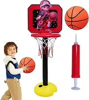 Basketball Door Hoop Indoor - Basketball Goal Net Small Hoop - Multifunctional Indoor Ball Backboard Mounting Accessories for Home Bedroom Balcony Offices
