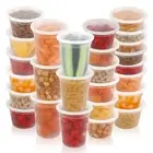Bpa-free Plastic Deli Containers Takeaway Food Storage Boxes Premium Airtight