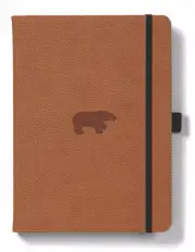 Dingbats Wildlife: A5 Brown Bear Notebook - Dotted