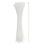 Zip Ties Plastic Cable Ties, Wire Tie 10 Inch - (100 Pack, White)