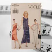 Vogue Patterns 7057 14 16 18 Top Skirt Uncut Vintage 1999