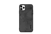 For iPhone 11 Pro Case Fabric Texture Soft Protective Fashionable Cover Black