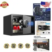 Secure Home Biometric Safe - Compact Design with Silent Access and LED Light