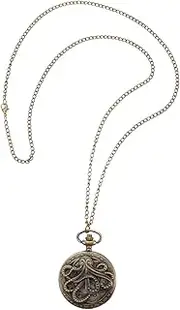 [Holibanna] Pocket Watch Choker Necklaces for Women Men Necklace Chokers Necklace for Women Choker Chain Necklace for Women Nurse Watch Watches Kid Watch Ladies Watches Alloy Black
