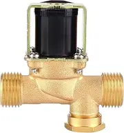 Brass Solenoid Valve 1/2" Brass Electric Solenoid Valve NC Normally Closed Water Inlet Valve (DC12V) Brass Solenoid Valve