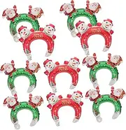 FELTECHELECTR Christmas Party Supplies: 20pcs Inflatable Headbands Balloon Design Fun Hair Decor for Boys and Girls and Adults
