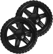 BIUDECO 2pcs Rolling Cart Wheels Bicycle Wheels Trolley Bags Wheel Swivel Caster Wheels Rolling Crate Wheel Utility Cart Caster Wheels Shopping Cart Wheels Truck Chair Iron To Rotate