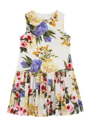 Dolce & Gabbana Kids Floral-print Cotton-poplin Dress (3-6 Years) - Multicoloured - 06YR (6 Years) 06YR (6 years)