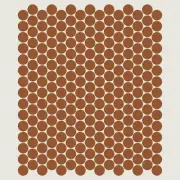 Shaw 588TS Technicolor Dreams - 12" x 12" Circle Penny Floor and - Sienna