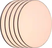 uxcell 5 Pcs Round Copper Plate, 80mm (3.15") Dia Pure Copper Sheets, 2mm(0.08") T2 Pure Copper Plates for Crafts, DIY, Electrical Repairs, Industrial Use