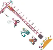 ANDRESLAD 2Pcs Height Wall Stickers Cartoon Tower Easy to Apply Removable Art Decals for Boys and Decoration Fun Growth Chart for Home Use