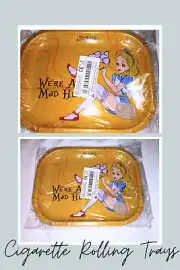 Novilty rolling trays for cigarettes- ALICE IN WONDERLAND PRINTED BRAND NEW