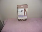 NEW SECRET TREASURES 2-PAC DK BEIGE NYLON BLEND LACE TOP 20 DENIER THIGH HIGHS