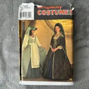 Simplicity Pattern 7756 Sz 16-20 Medieval Renaissance Tudor Dress Costume