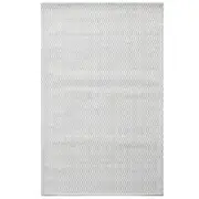 Handwoven Designer Wool Rug-Bending 6381-Ivory-110x160cm