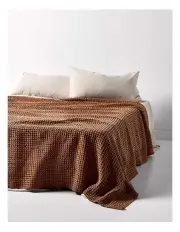 [Aura Home] Waffle Bed Cover in Clove