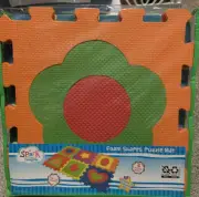 Foam Shapes Puzzle Mat. 6 Pieces Covering 11 Square Feet