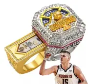 2023 Denver Nuggets Official Championship Ring Nikola Jokic With Display Box