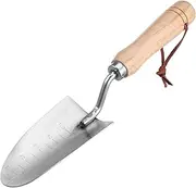 BESPORTBLE Garden Shovel Trowel with Ergonomic Handle for Planting Digging and Measuring Soil Depth Gardening Tool with Scale Markings