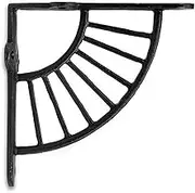 Unbranded Set of 2 Black Fan Spoke Bracket