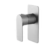 AQUAPERLA VOG Solid Brass Brushed Nickel Shower/Bath Wall Mixer