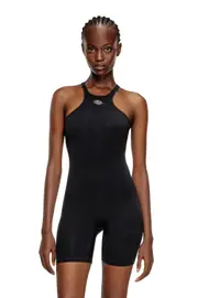 [Diesel] Diesel - Racer back playsuit - Bodysuits - Woman - Black L Black
