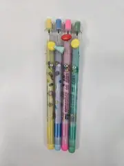 4 Vintage Bensia 80's Pop a Point Sports Pencils Non Sharpening New NOS Retro