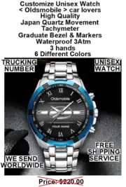 Customize Watch, Oldsmobile car lovers, High Quality, Japan Quartz Movement