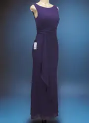 Ever Pretty Women's Wedding Evening Cocktail Party Maxi Dress Purple Size 8