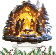 Nativity Scene Nativity Scene Table Decoration - 20 cm - Nativity Scene Decoration Set - Birth of Jesus - Shelf Decoration, Dining Table, Desk
