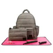 CiPU Luxury Backpack Nappy Bag - Heather Grey