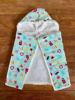 American Girl Hooded Wearable Blanket for 18" Doll from Double Fun Sleepover Set