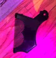 Two 2 Beard Tool Comb Black Shave Shaving Beard Mustache Barber Hair Styling