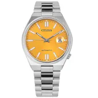 在飛比找蝦皮商城優惠-CITIZEN / 簡約時尚 機械錶 自動上鍊 日期 不鏽鋼